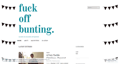 Desktop Screenshot of fuckoffbunting.com